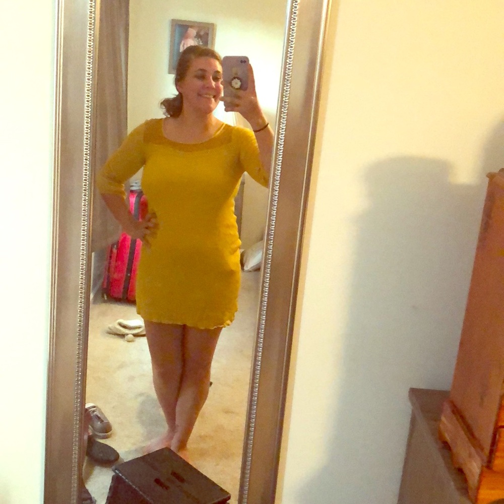 Yellow southern belle dress